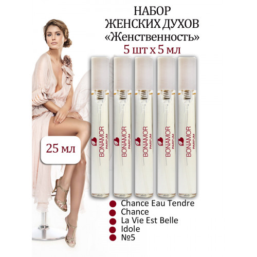 Набор миниатюр "Женственность" 5 шт х 5 мл